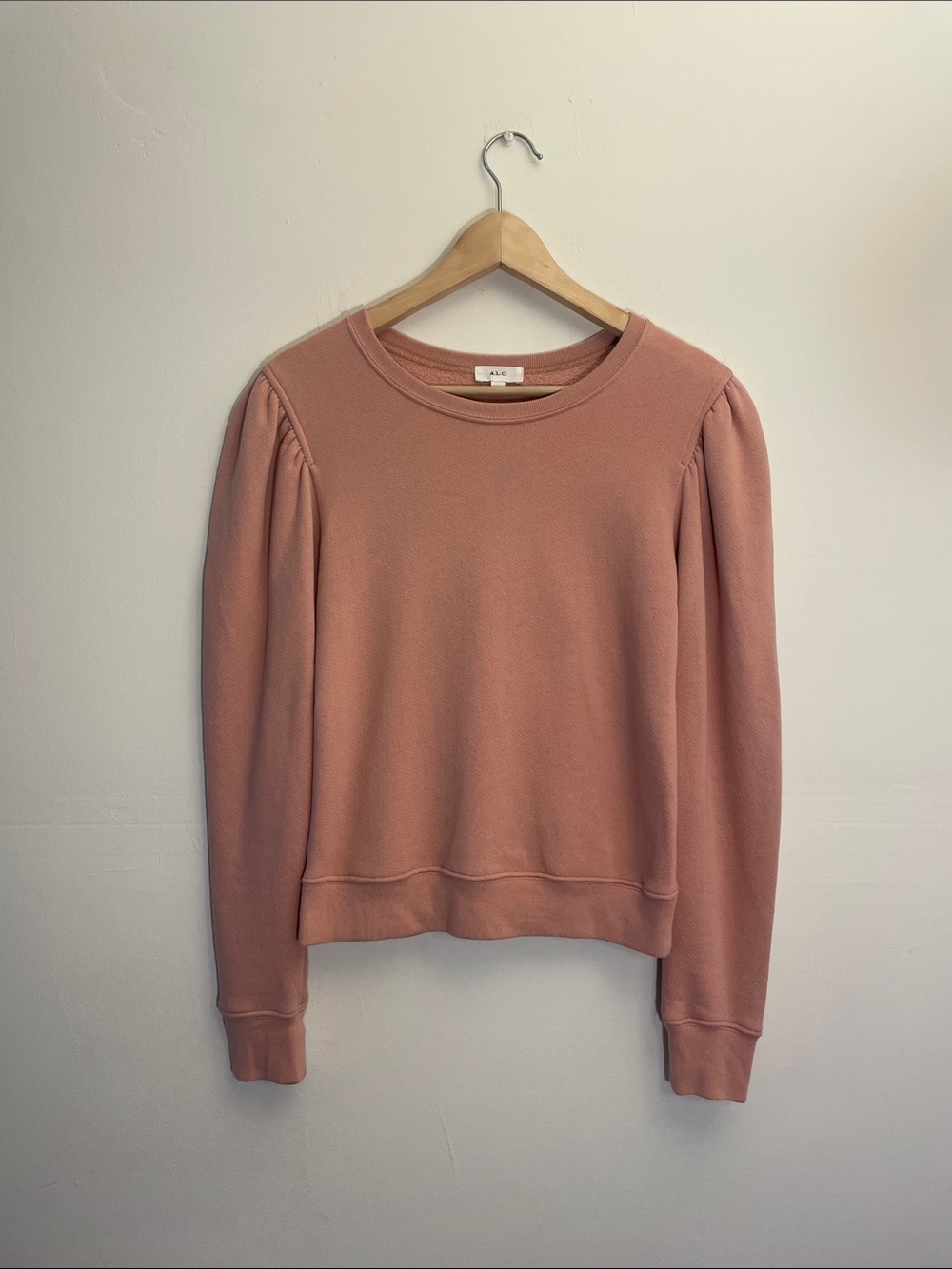 A.L.C. Rayna Baby Pink Sweatshirt Size XS